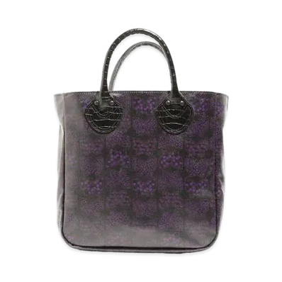 Needles LTHR. HANDLE SAMLL TOTE - PAPILLON PVC "Black"