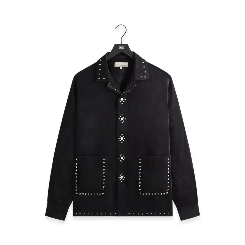 Kith x &Kin Sawyer Long Shirt Camp Collar Shirt "Black"