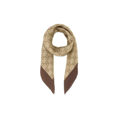 GUCCI Women's Printed Silk Foulard "Printed"