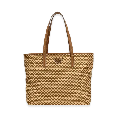 PRADA Women's Symbole Shopping Bag "Camel"