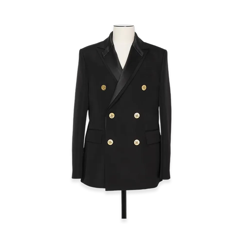 sacai Double-Faced Silk Cotton Jacket "Black"