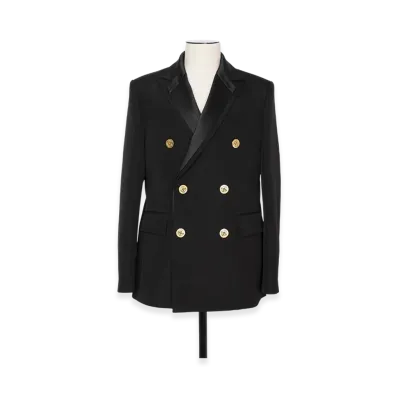 sacai Double-Faced Silk Cotton Jacket "Black"