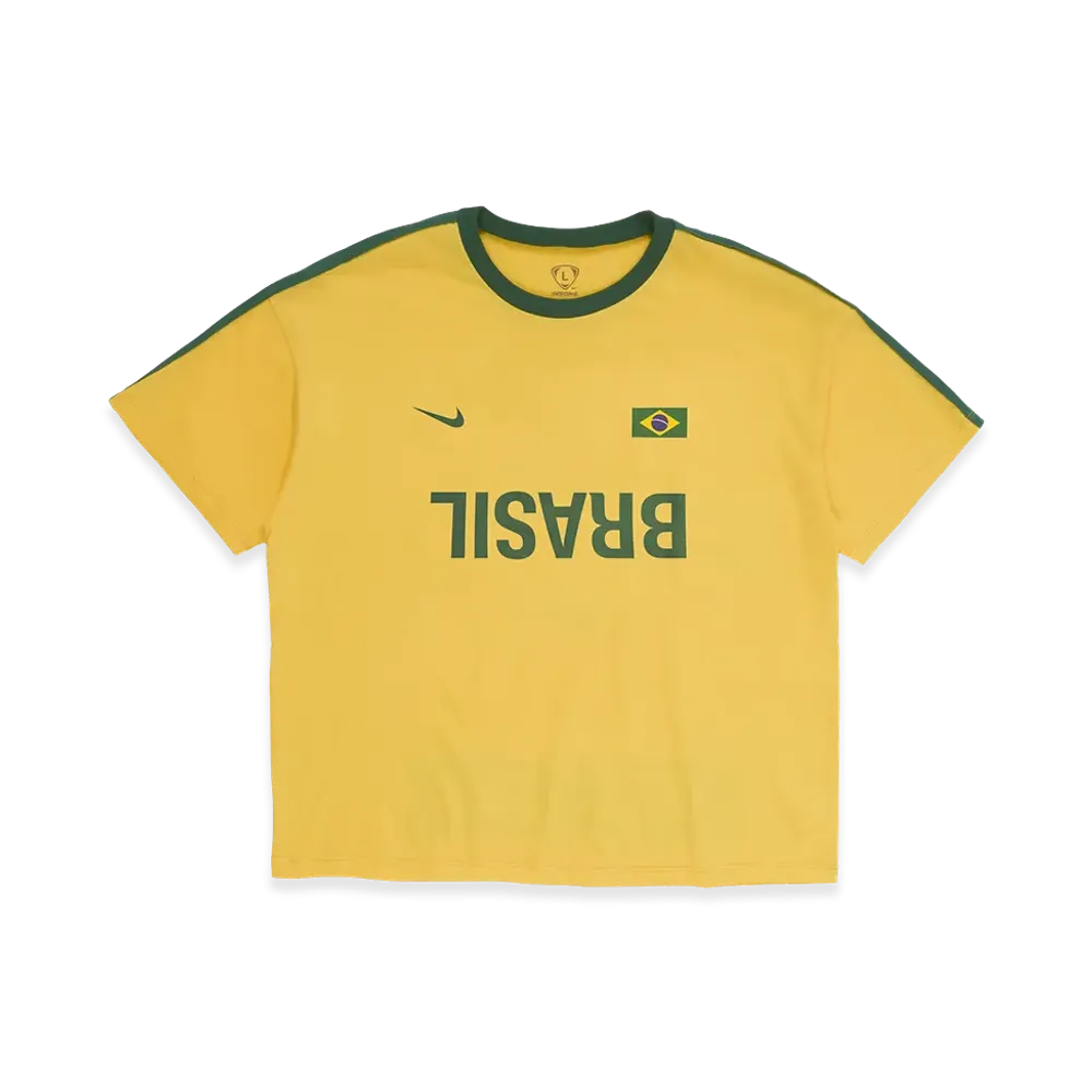 Travis Scott Cactus Jack x Nike Brasil Total 90 Tee "Yellow"