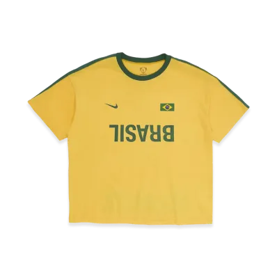 Travis Scott Cactus Jack x Nike Brasil Total 90 Tee "Yellow"