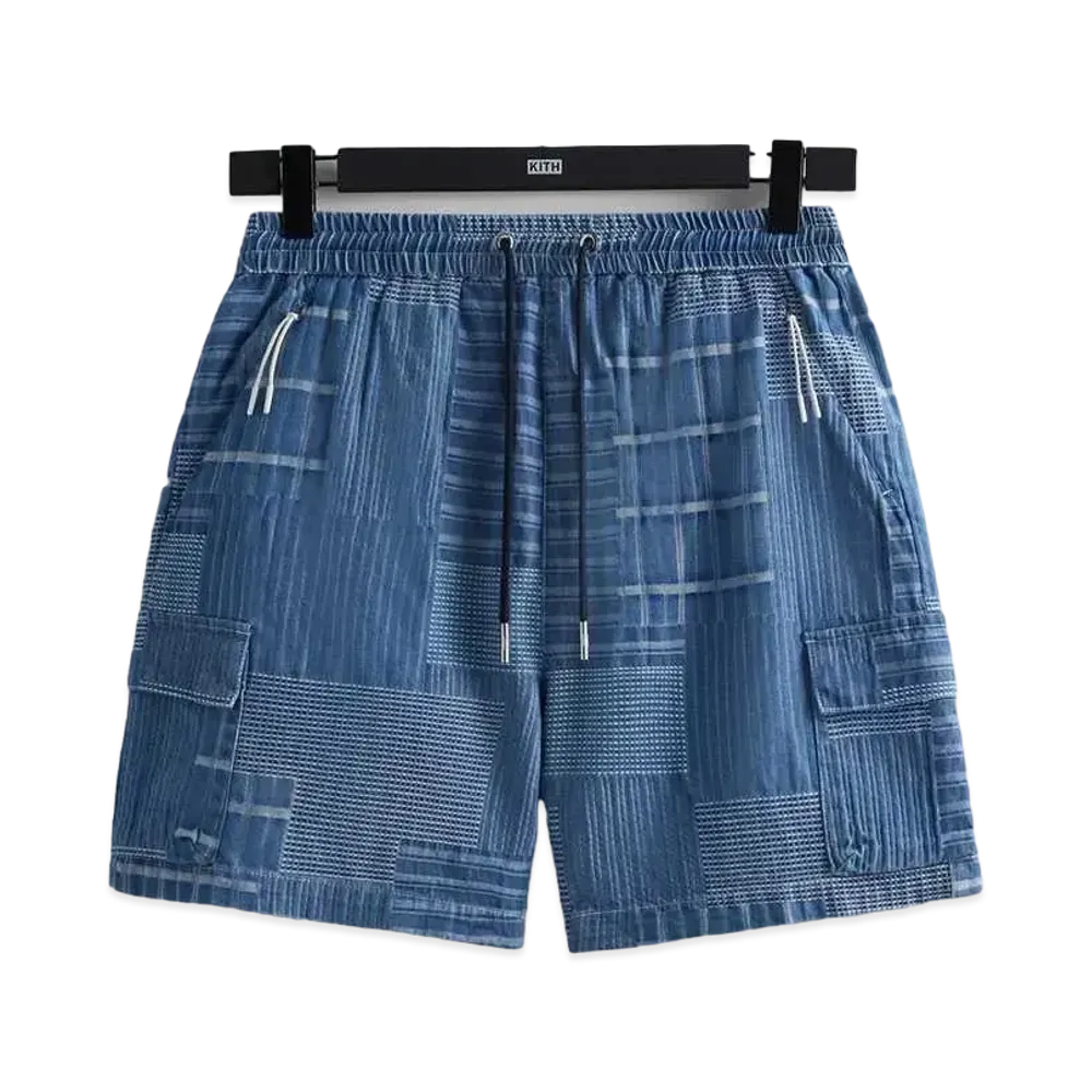 Kith Japanese Indigo Jacquard Wolcott Short "Indigo"