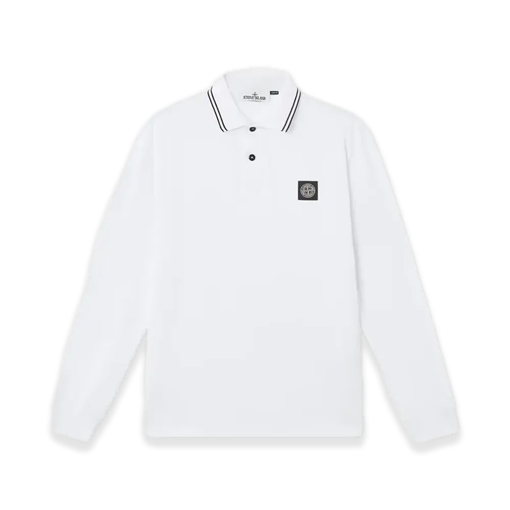 Stone Island 22002Sl Organic Cotton Elastane Pique "White"