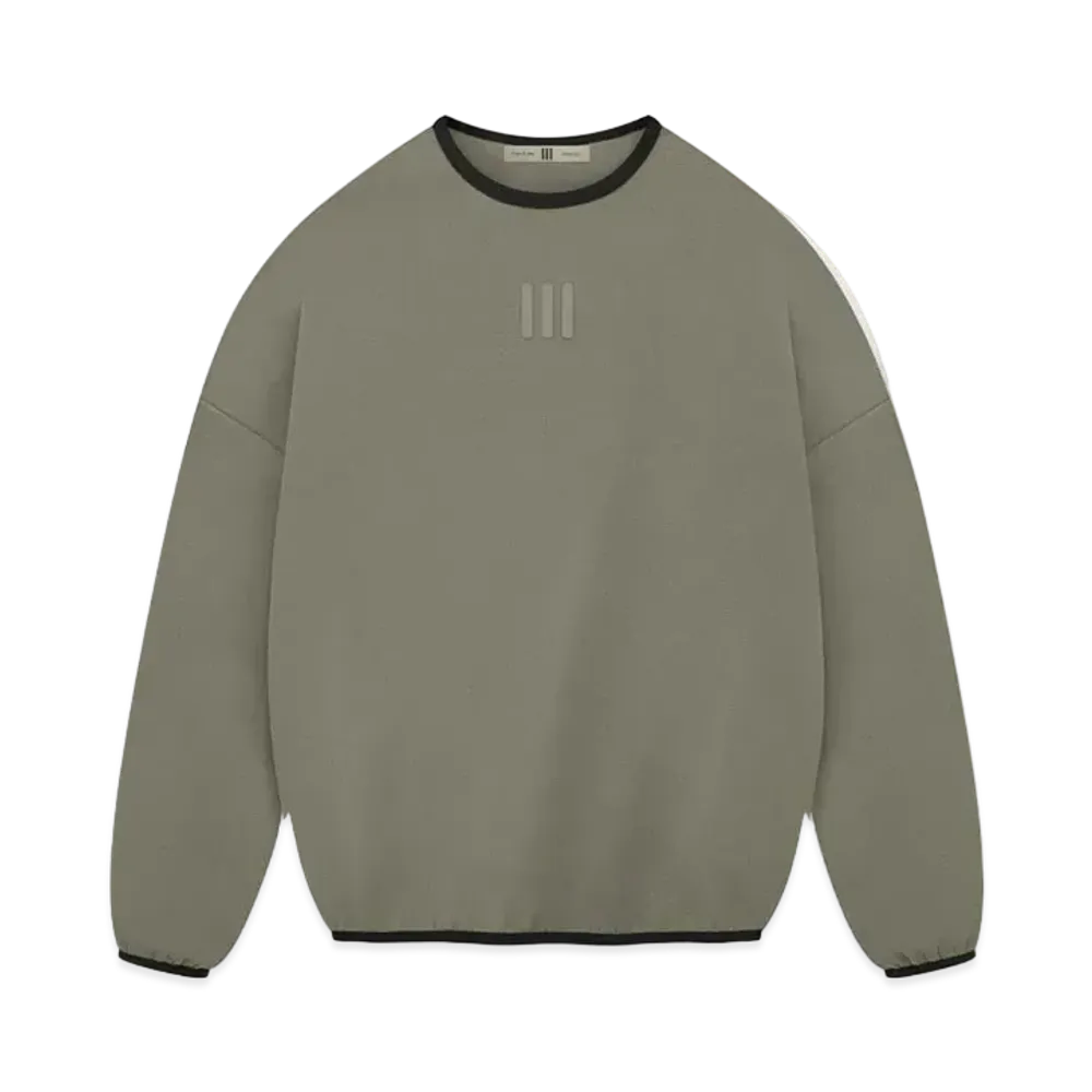 FEAR OF GOD x adidas FEAR OF GOD ATHLETICS Suede Fleece Crewneck Sweatshirt "Clay"