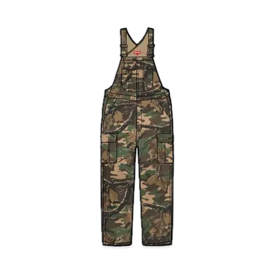 Supreme Cargo Denim Overalls "Branch Woodland Camo"