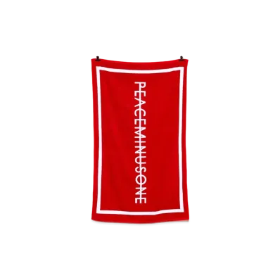 PEACEMINUSONE PMO BEACH TOWEL #1 "Red" / G-DRAGON