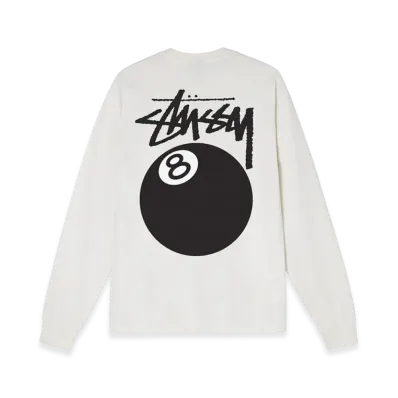 Stussy 8 Ball Pigment Dyed LS Tee "Natural"