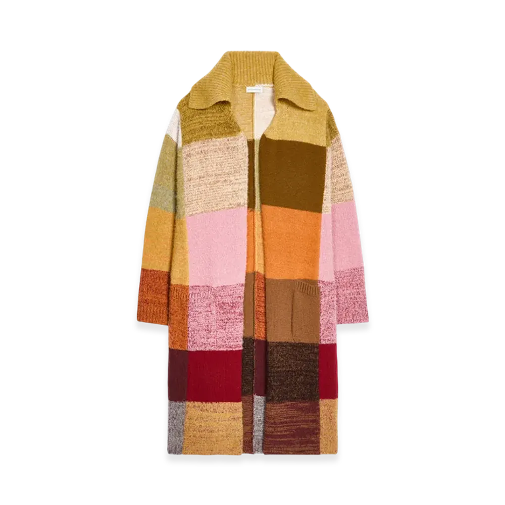 DRIES VAN NOTEN Long Wool Cardigan "Mustard"