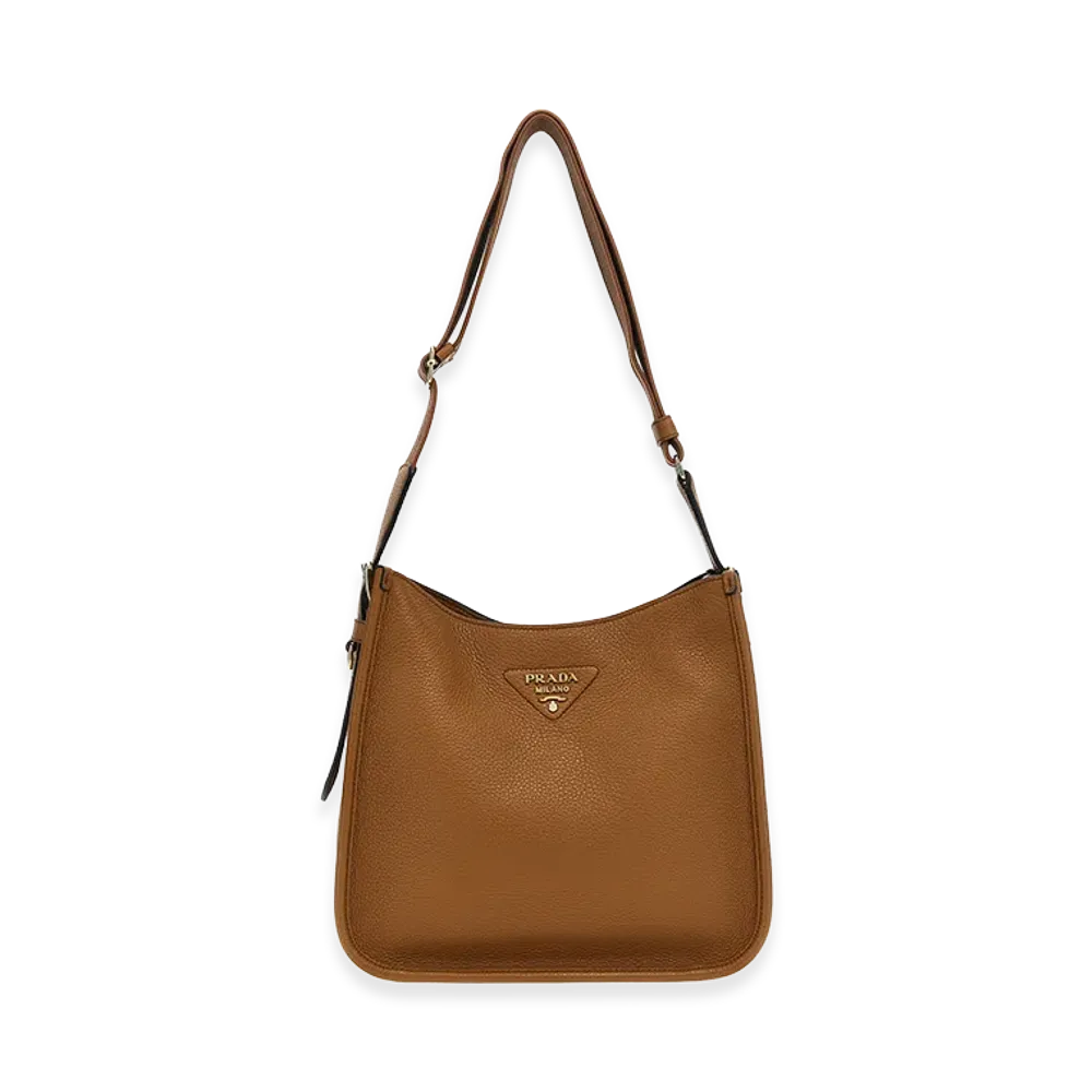 PRADA Women's Hobo Crossbody Bag "Brown"