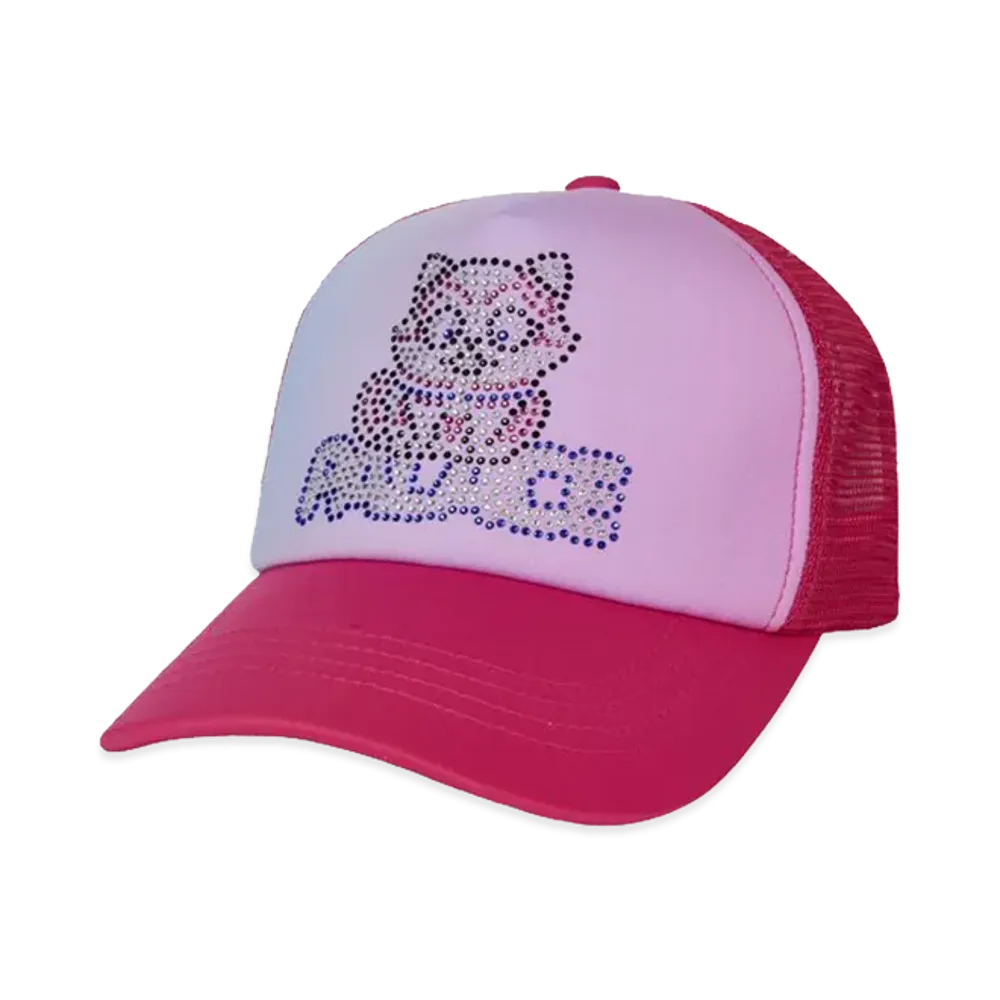 PALACE Kitty Rhinestone Trucker "Sweet Pink"