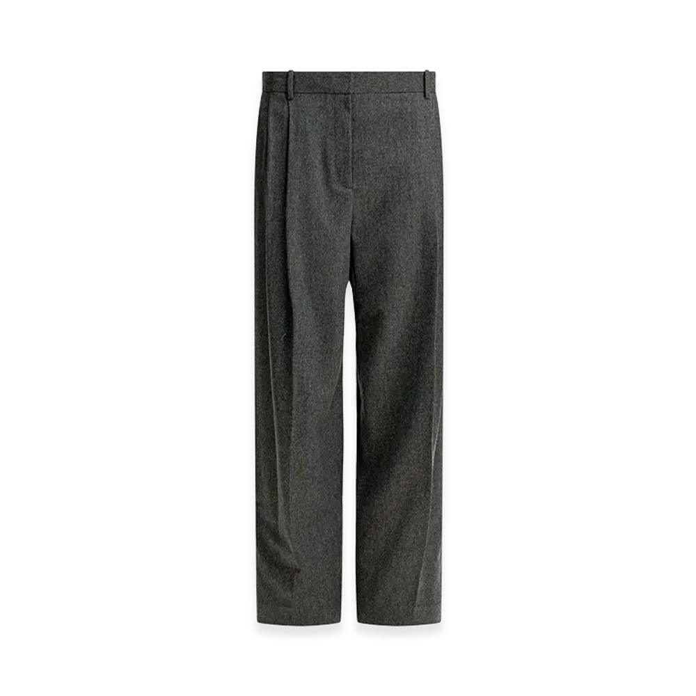 KHAITE Women's "August" Wool Pants "Gray"