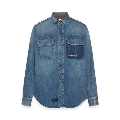 Maison Margiela Denim Shirt "Vintage Medium Blue"