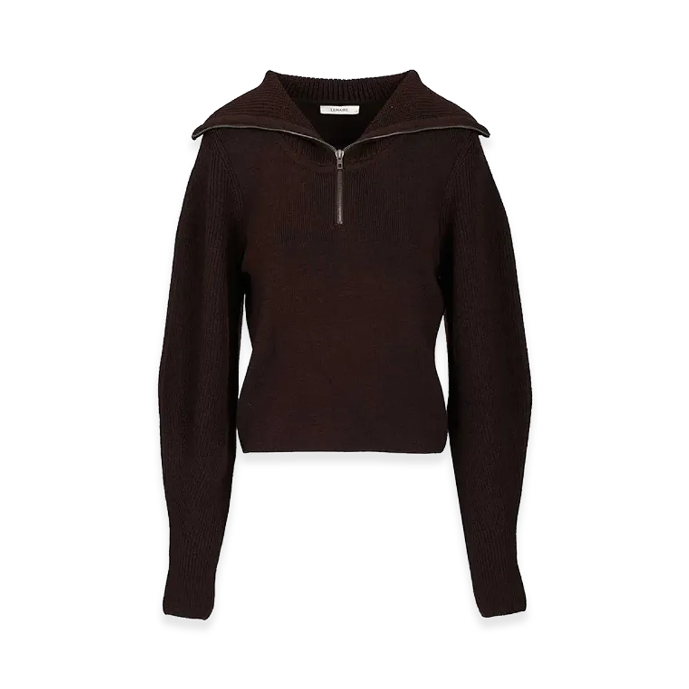 LEMAIRE Women's Zipped Sweater "Violet"