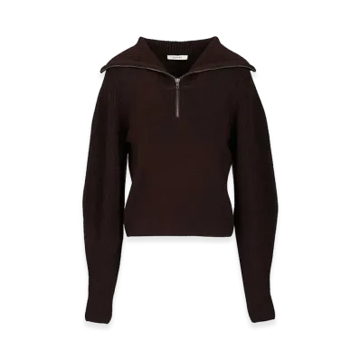 LEMAIRE Women's Zipped Sweater "Violet"