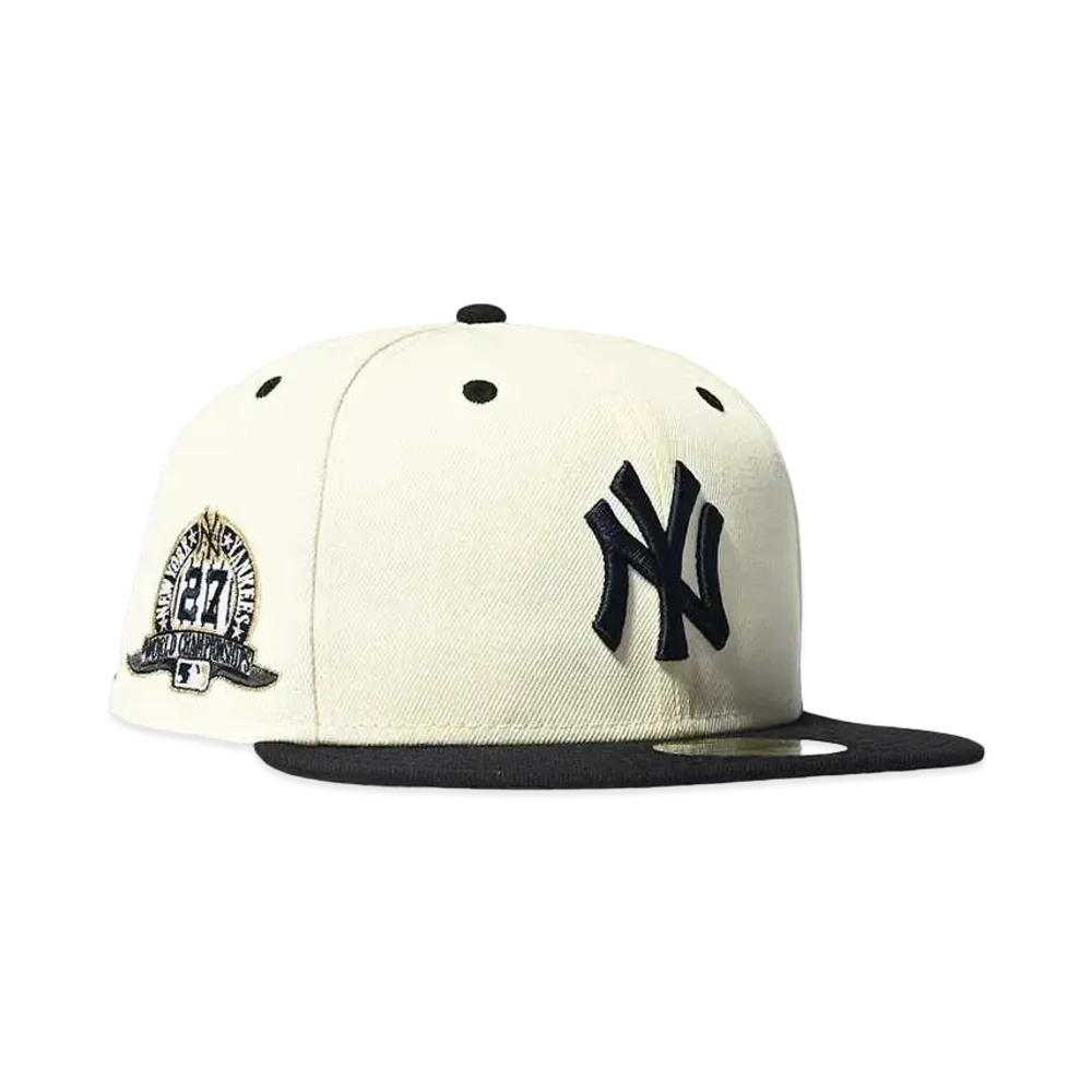 NEW ERA NEW YORK YANKEES 59FIFTY - WS 27th CHAMPION "CHROME/NAVY"