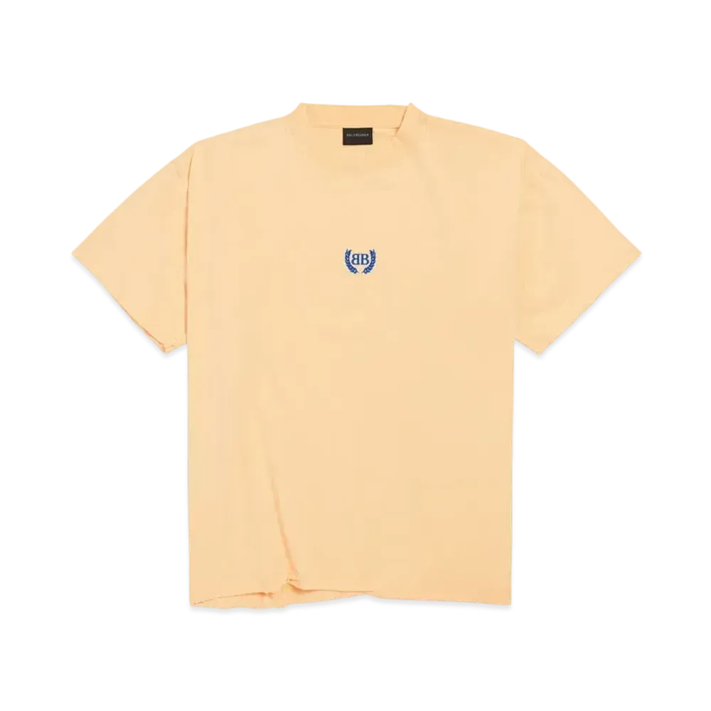 BALENCIAGA Women's Laurel Classic Boxy T-Shirt "Yellow"