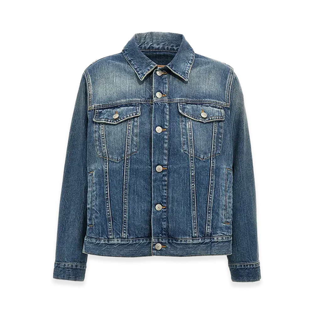 MM6 Maison Margiela Women's Layered Denim Jacket "Blue"
