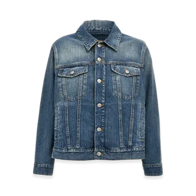 MM6 Maison Margiela Women's Layered Denim Jacket "Blue"