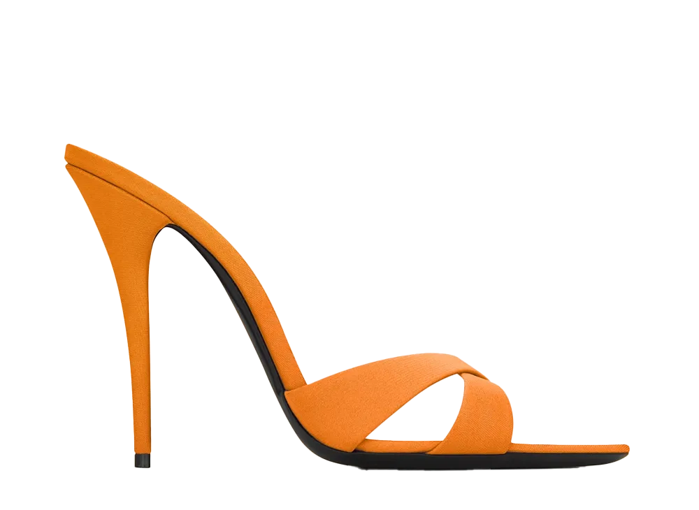 Saint Laurent Women's Mules "Orange"