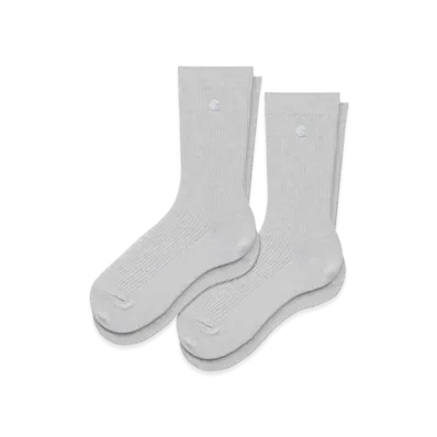 Carhartt WIP Madison Pack Socks "Ash Heather/White"