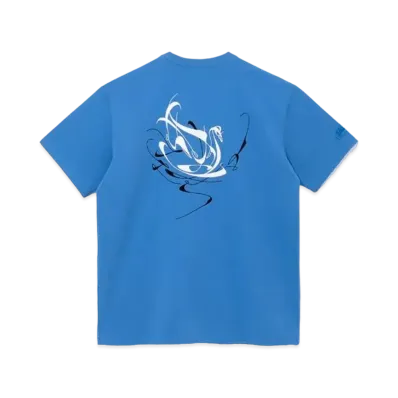 NEW ERA BTS x MLB Black Swan New York Yankees Performance Tee "Air Force Blue"