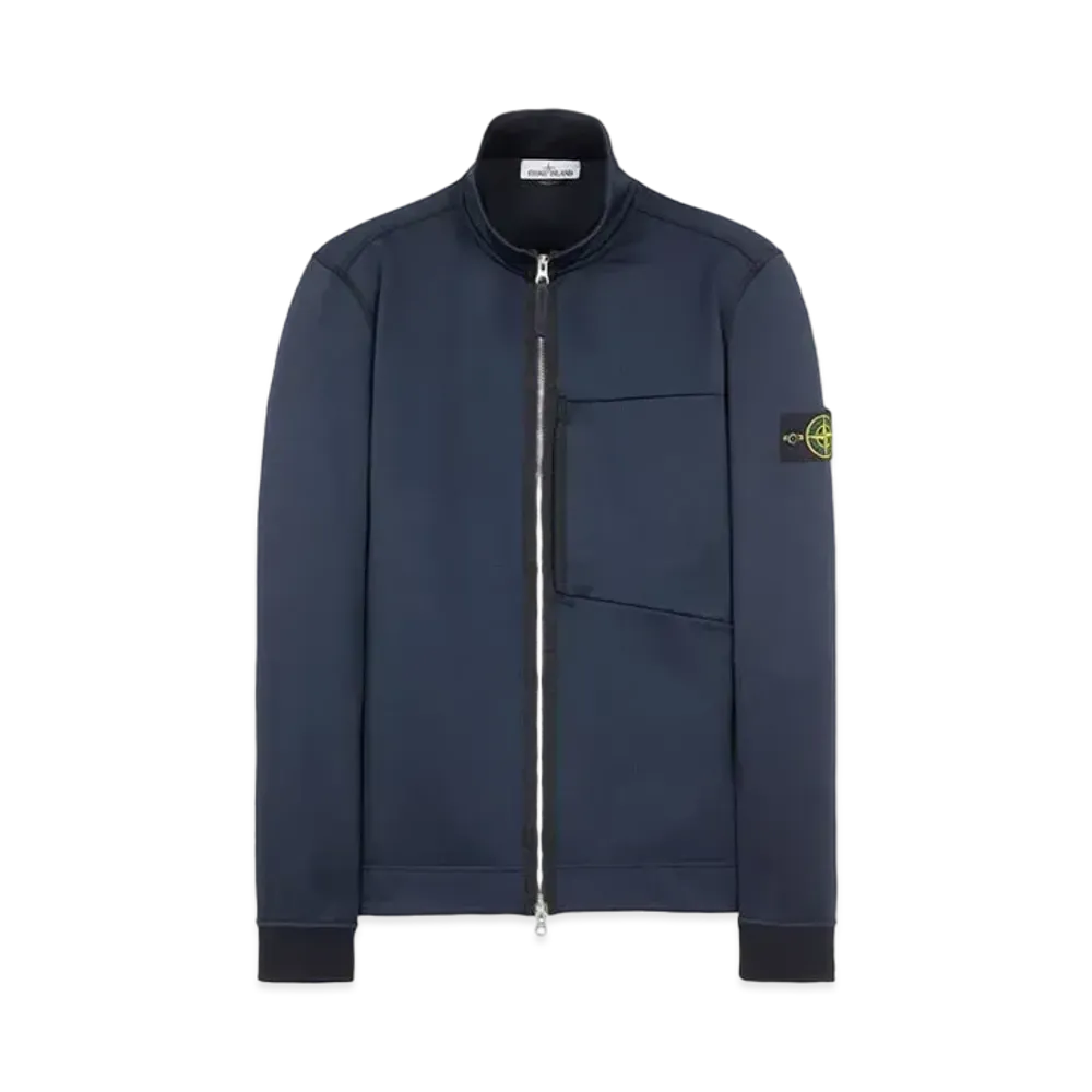 Stone Island 63947 COTTON NYLON FLEECE "Blue"