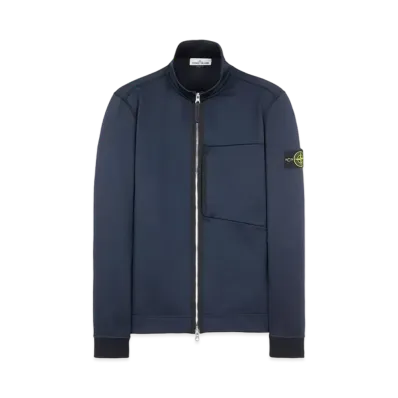 Stone Island 63947 COTTON NYLON FLEECE "Blue"
