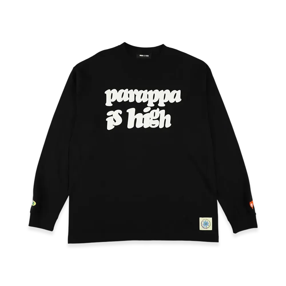 WIND AND SEA x PaRappa the Rapper x DE LA SOUL Logo L/S Tee "Black"