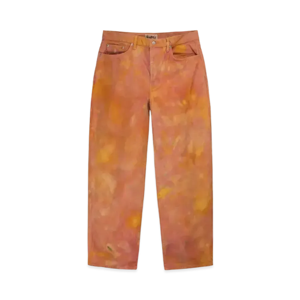 Stussy Wonderland Hand-Dyed Big OL' Jeans "Yellow/Pink"