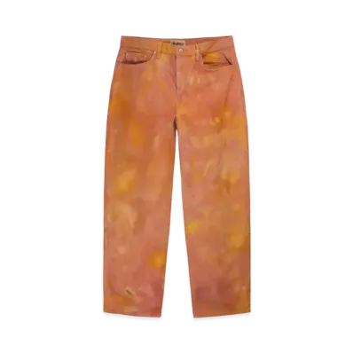 Stussy Wonderland Hand-Dyed Big OL' Jeans "Yellow/Pink"