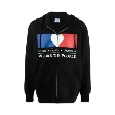 VETEMENTS We Are The People Zip Parker "Black"