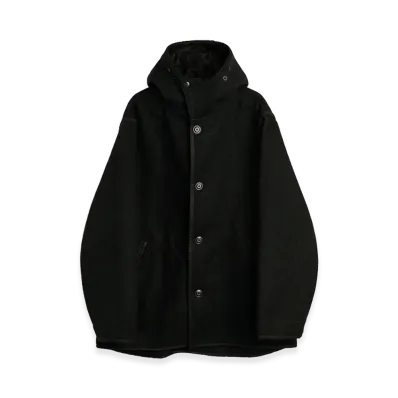 OUR LEGACY Liner Jacket "Black Stamped Wool"