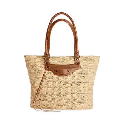 BALENCIAGA Le City Medium Basket "Natural/Camel"