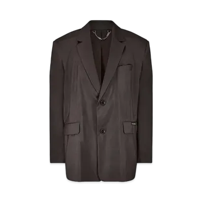 MARTINE ROSE Rider Single Breasted Jacket "Brown"