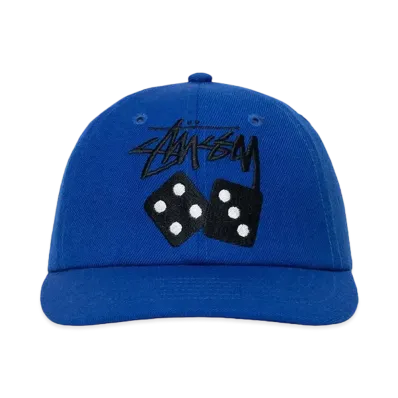 Stussy Stock Dice Low Pro Cap "Blue"
