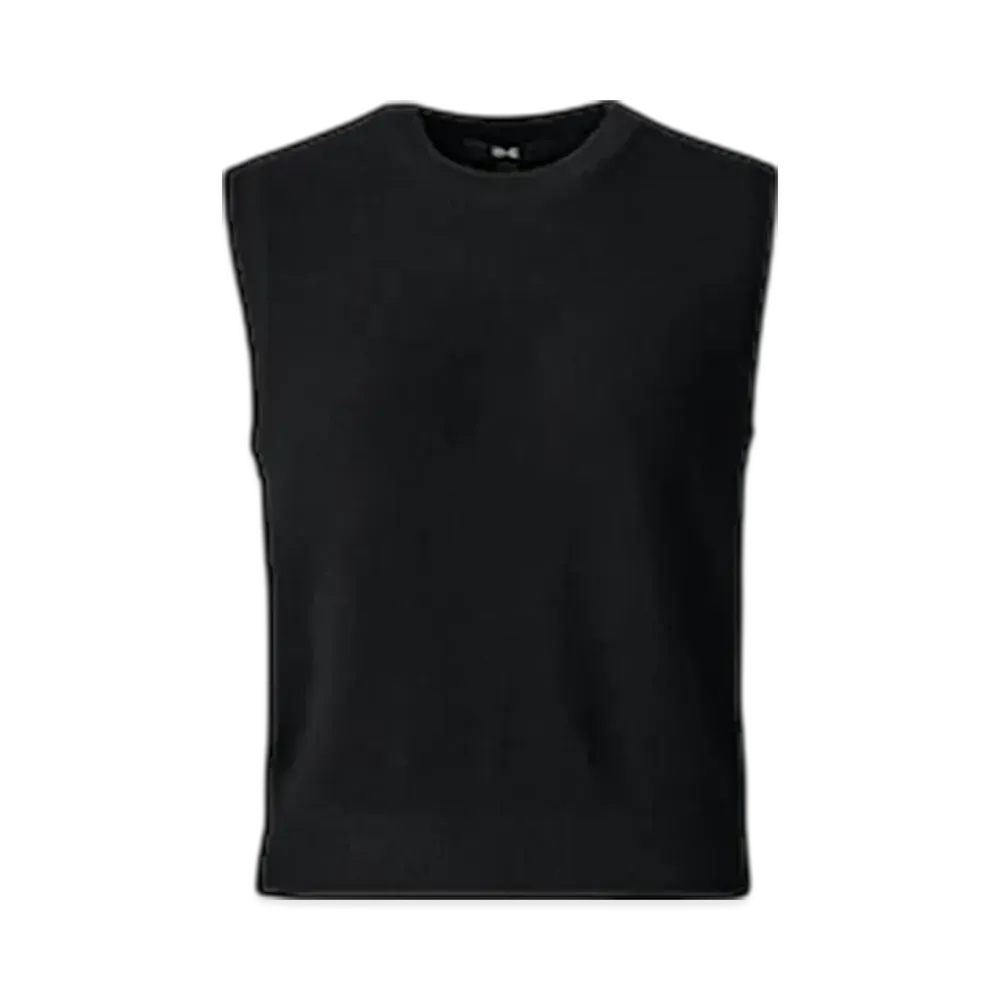 Uniqlo C Women'S Cashmere Crew Neck Short Sweater Sleeveless "Black"