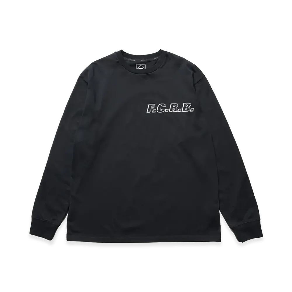 F.C.Real Bristol Shadow Emblem L/S Tee "Black"