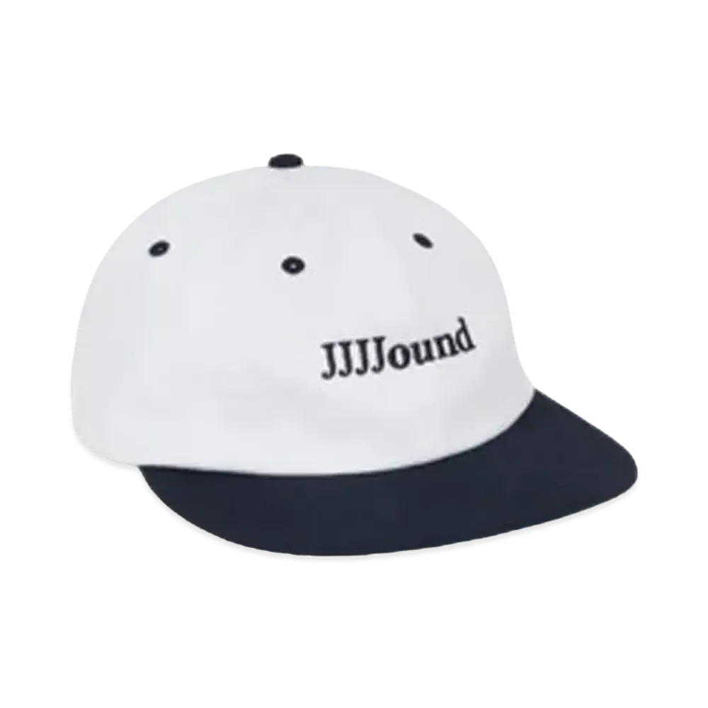 JJJJound 2 Tone JJJJound Brand Cap "White/Navy"