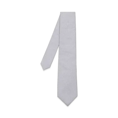 Paul Smith Square Jacquard Tie "SilverGray"