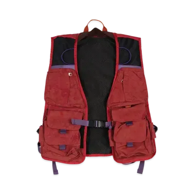 SOUTH2 WEST8 x Brain Dead Fishing Vest Pack "Red"