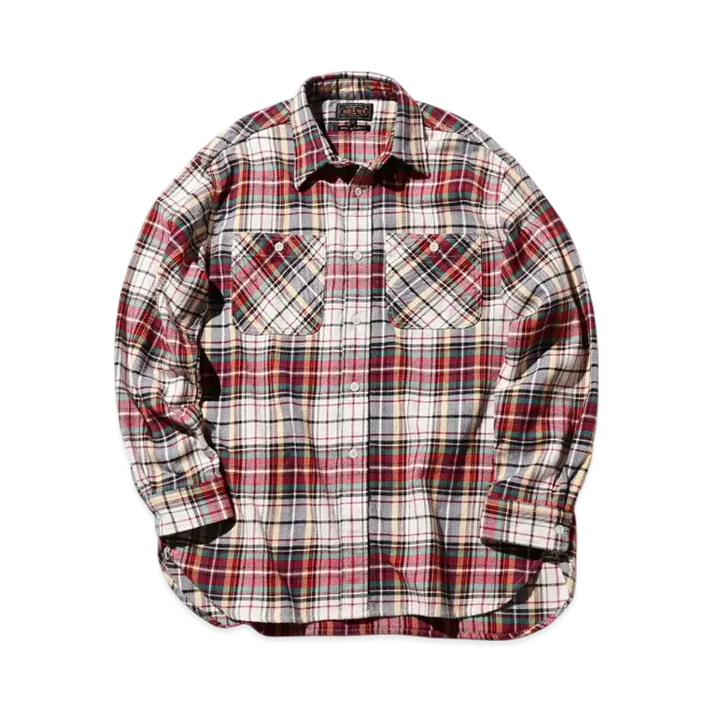 BEAMS Work Indian Heavy Flannel "Pink"