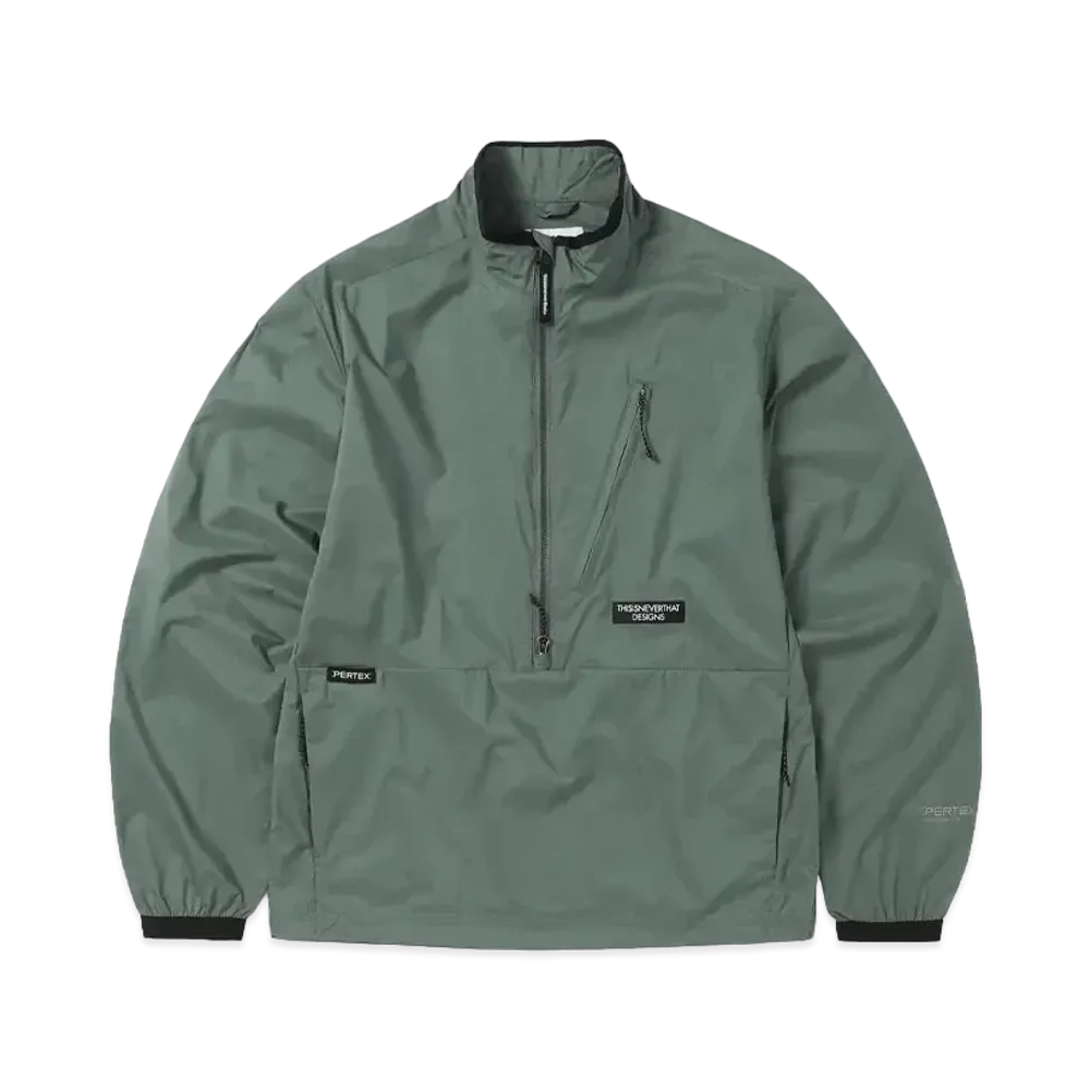 thisisneverthat PERTEX® QA Half Zip Pullover "Sage"