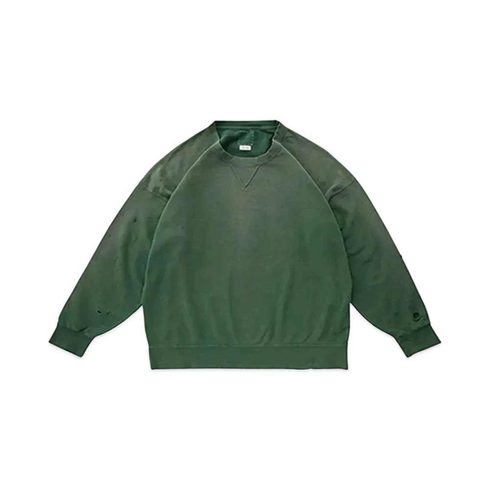 visvim AMPLUS CREW L/S CRASH "Green"