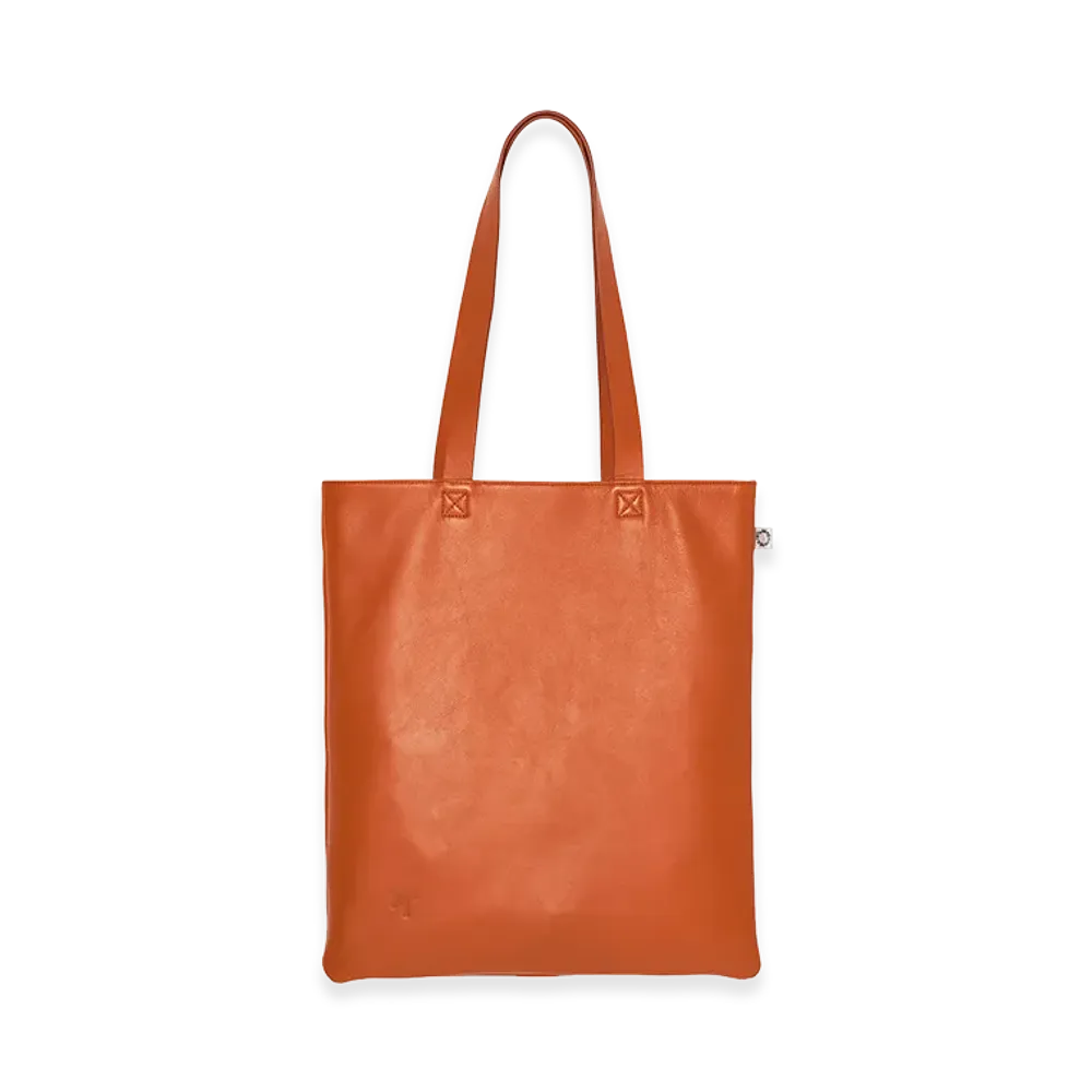ZARA x Bad Bunny Benito Antonio Leather Tote Bag "Orange"