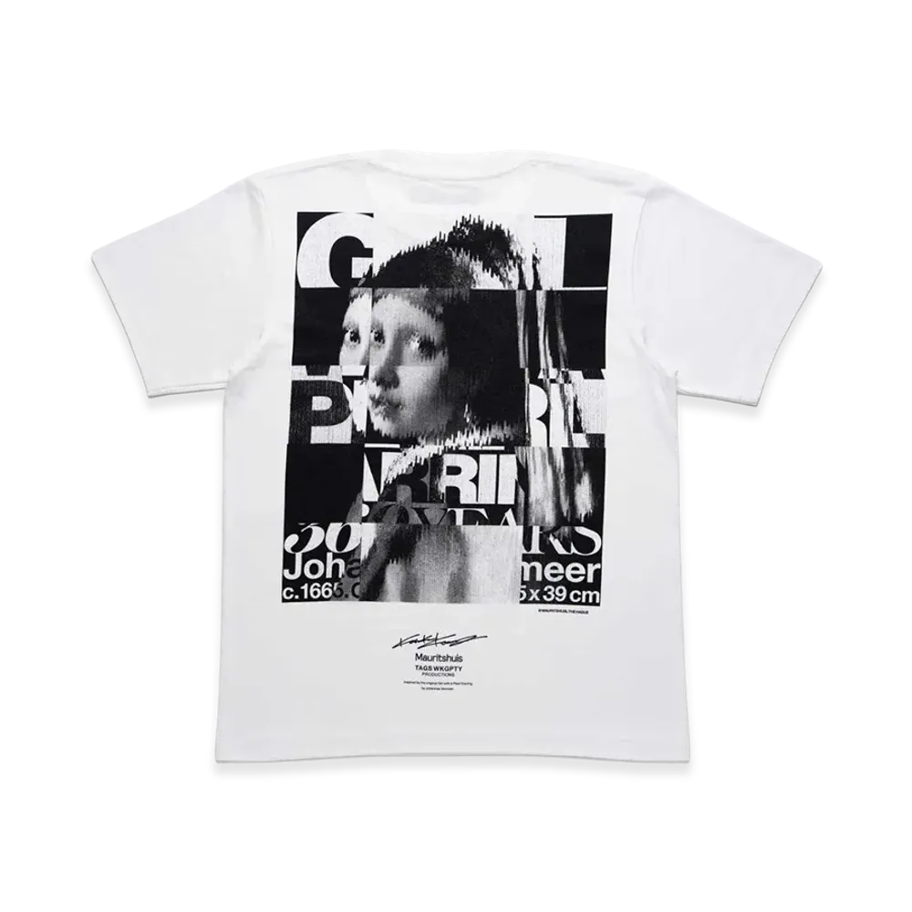 COMME des GARCONS Osaka x Mauritshuis x Tags Wkgpty Productions x Kosuke Kawamura Girl With a Pearl Earring SP Tee "White"