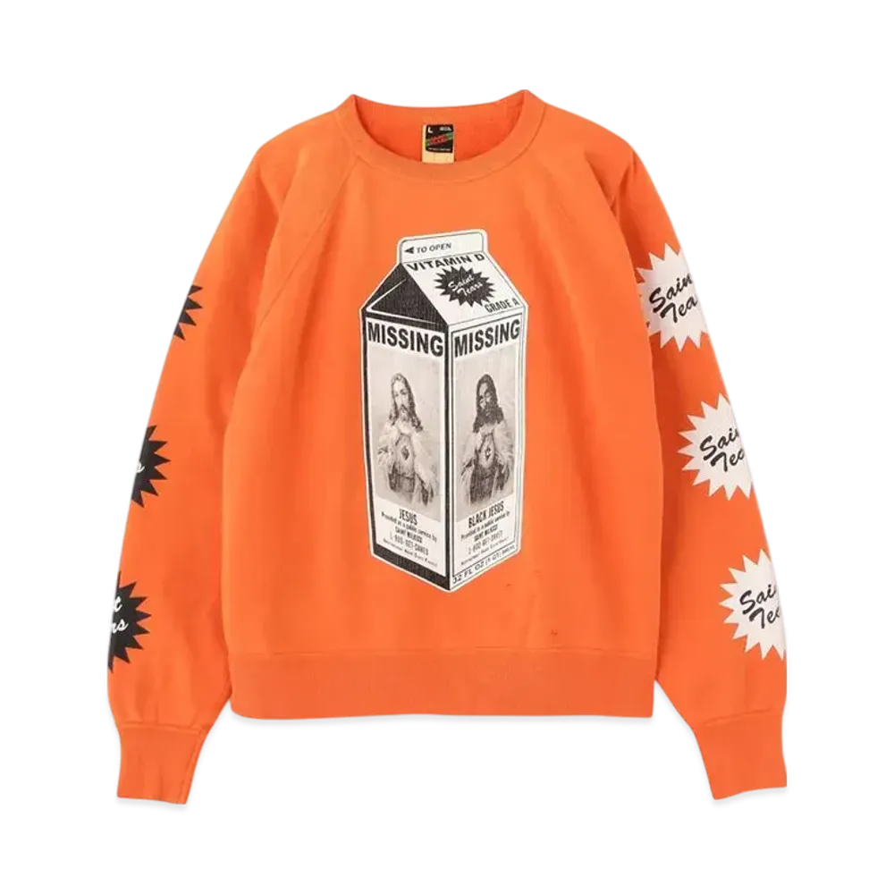 SAINT Mxxxxxx x Denim Tears Milk Pack Sweatshirt "Orange"