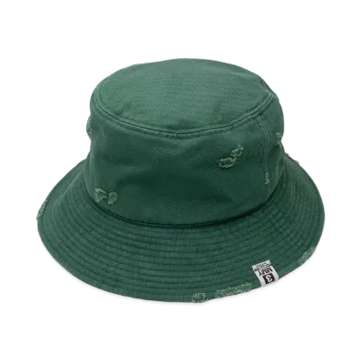 Maison MIHARA YASUHIRO Damaged Canvas Big Hat "Green"